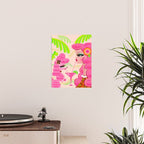 Palm Springs Pink Poodle Martini Girl Poster Gallery Image 2