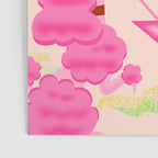 Palm Springs Pink Poodle Martini Girl Poster Gallery Image 3