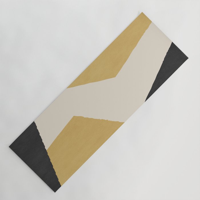 Graphic Edge Shape - Gold Yellow Yoga Mat Gallery Image 1