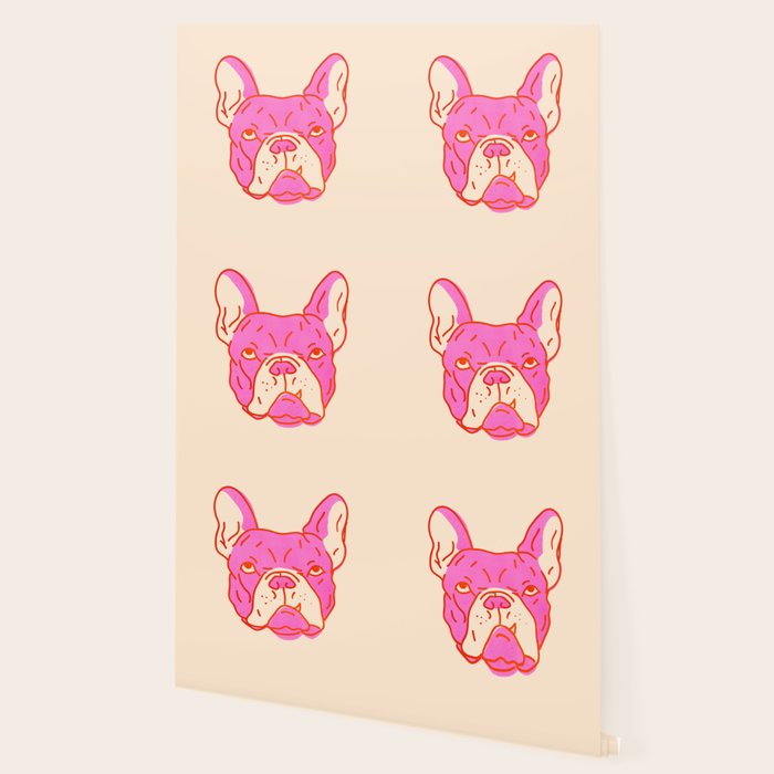 Hot Pink Bulldog Wallpaper Gallery Image 2