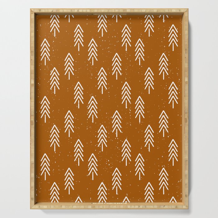 Pine Trees . Clay Serving Tray Gallery Image 1
