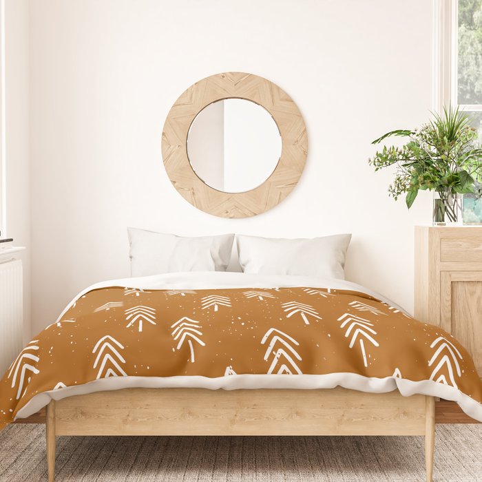 Pine Trees . Clay Duvet Cover Gallery Image 3