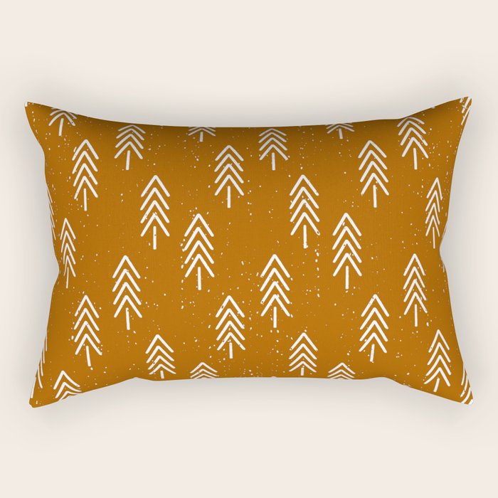 Pine Trees . Clay Rectangular Pillow Gallery Image 1