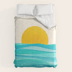 Ocean View Colorful Landscape Comforter Gallery Image 6