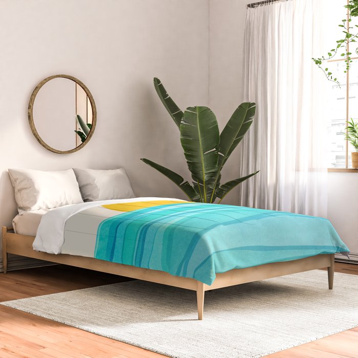 Ocean View Colorful Landscape Comforter Gallery Image 2