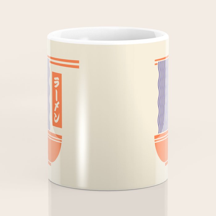 Ramen Minimal - Cream Coffee Mug Gallery Image 4