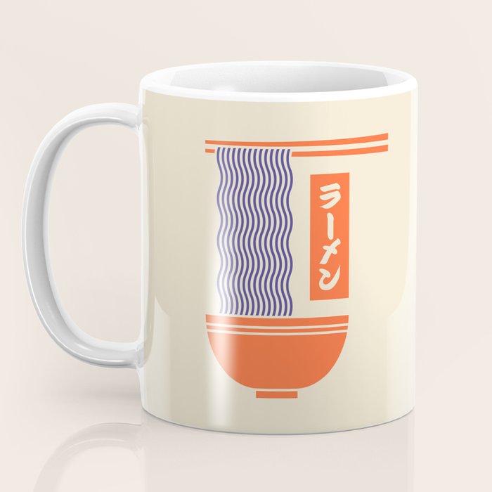 Ramen Minimal - Cream Coffee Mug Gallery Image 3