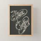 Retro Sneakers Drawing 4 Mini Art Print Gallery Image 1