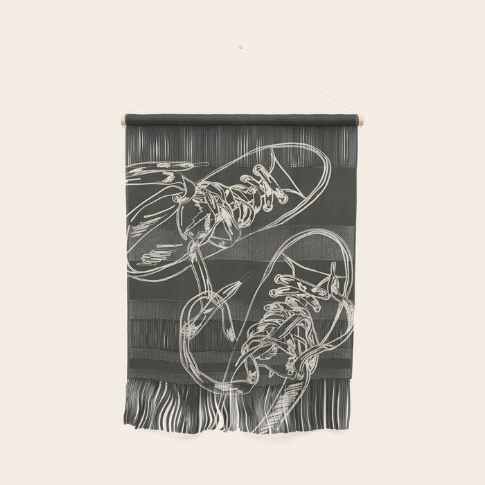 Retro Sneakers Drawing 4 Wall Hanging Gallery Image 1