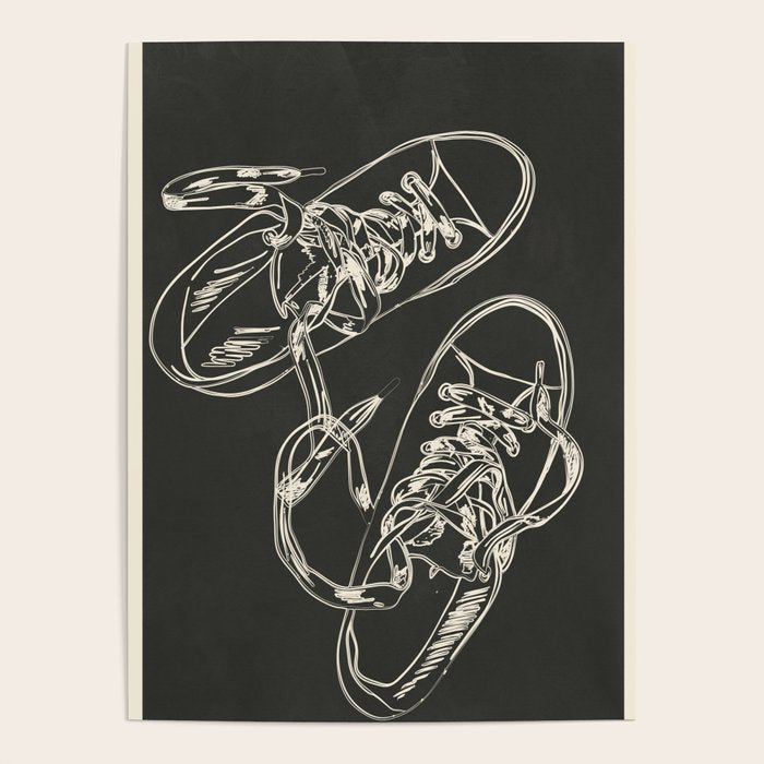 Retro Sneakers Drawing 4 Poster Gallery Image 4