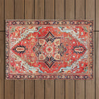 Heriz Azerbaijan Northwest Persian Rug Print Outdoor Rug Gallery Image 1