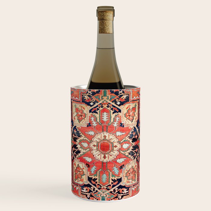 Heriz Azerbaijan Northwest Persian Rug Print Wine Chiller Gallery Image 1