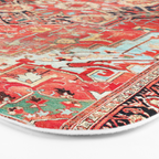 Heriz Azerbaijan Northwest Persian Rug Print Bath Mat Gallery Image 3