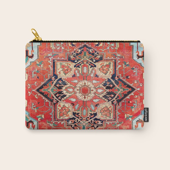 Heriz Azerbaijan Northwest Persian Rug Print Carry All Pouch Gallery Image 1
