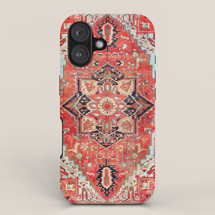 Heriz Azerbaijan Northwest Persian Rug Print iPhone Case Gallery Image 1