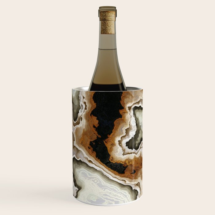 Ivory Agate Abstract Wine Chiller Gallery Image 1