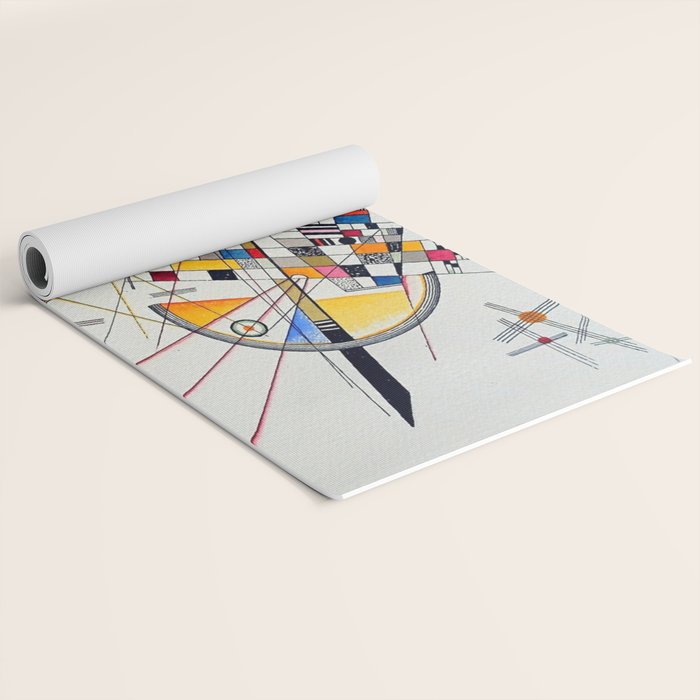 Wassily Kandinsky Delicate Tension Yoga Mat Gallery Image 2