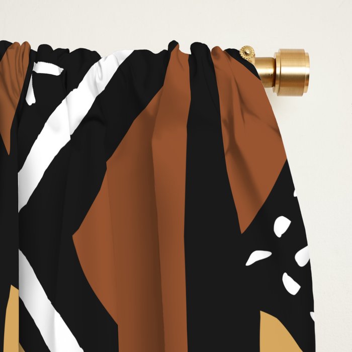African mud cloth Mali Window Curtain Gallery Image 2