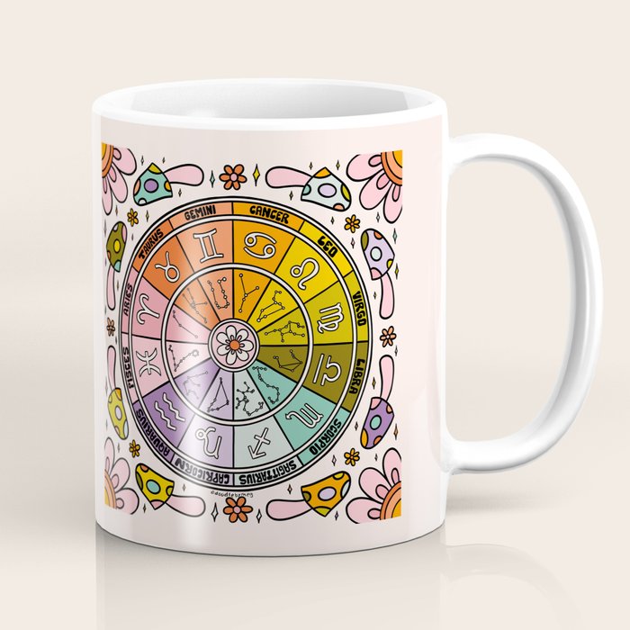 Mushroom Zodiac Wheel Coffee Mug Gallery Image 1