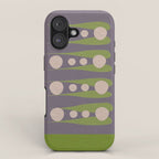 Holding the pose in abstract shapes in purple hues  iPhone Case Gallery Image 1