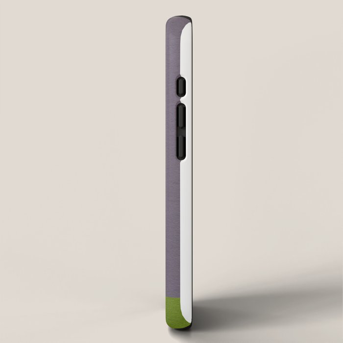 Holding the pose in abstract shapes in purple hues  iPhone Case Gallery Image 2