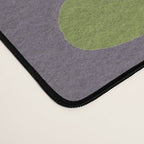 Holding the pose in abstract shapes in purple hues  Desk Mat Gallery Image 4