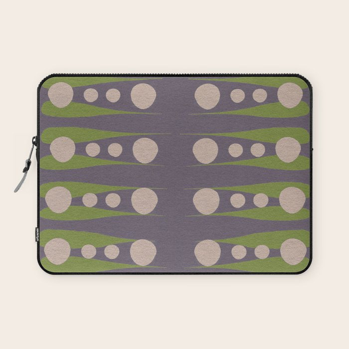 Holding the pose in abstract shapes in purple hues  Laptop Sleeve Gallery Image 1