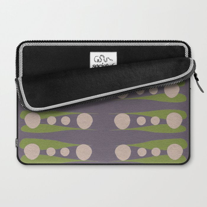 Holding the pose in abstract shapes in purple hues  Laptop Sleeve Gallery Image 2