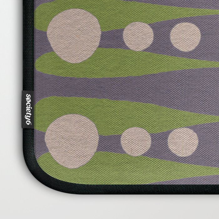Holding the pose in abstract shapes in purple hues  Laptop Sleeve Gallery Image 3