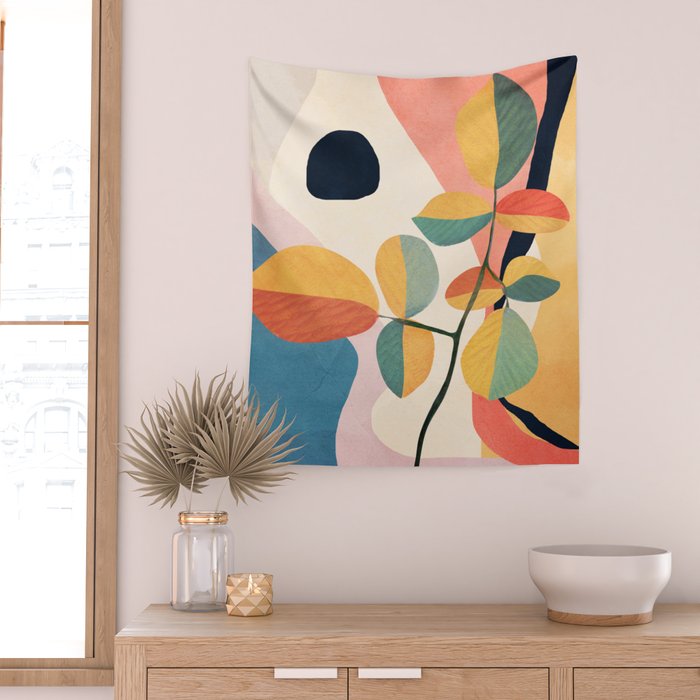 Colorful Branching Out 28 Wall Tapestry Gallery Image 2