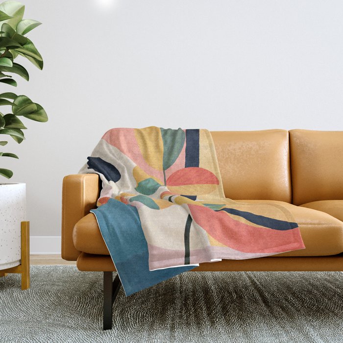 Colorful Branching Out 28 Throw Blanket Gallery Image 1