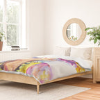 Ageless Bold And Joyful Charismatic Female Portrait Duvet Cover Gallery Image 2