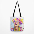 Ageless Bold And Joyful Charismatic Female Portrait Tote Bag Gallery Image 2