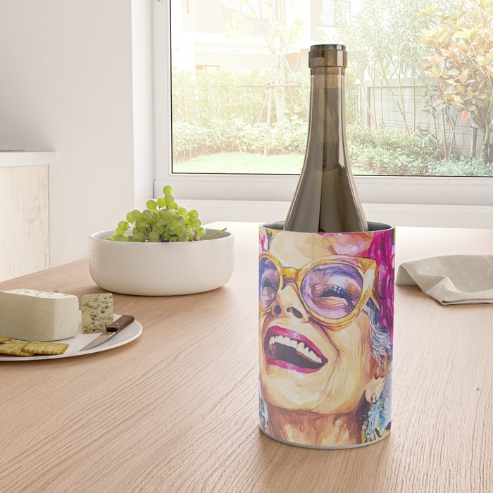 Ageless Bold And Joyful Charismatic Female Portrait Wine Chiller Gallery Image 4
