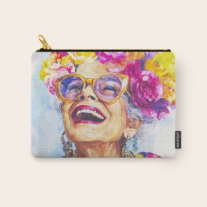 Ageless Bold And Joyful Charismatic Female Portrait Carry All Pouch Gallery Image 1