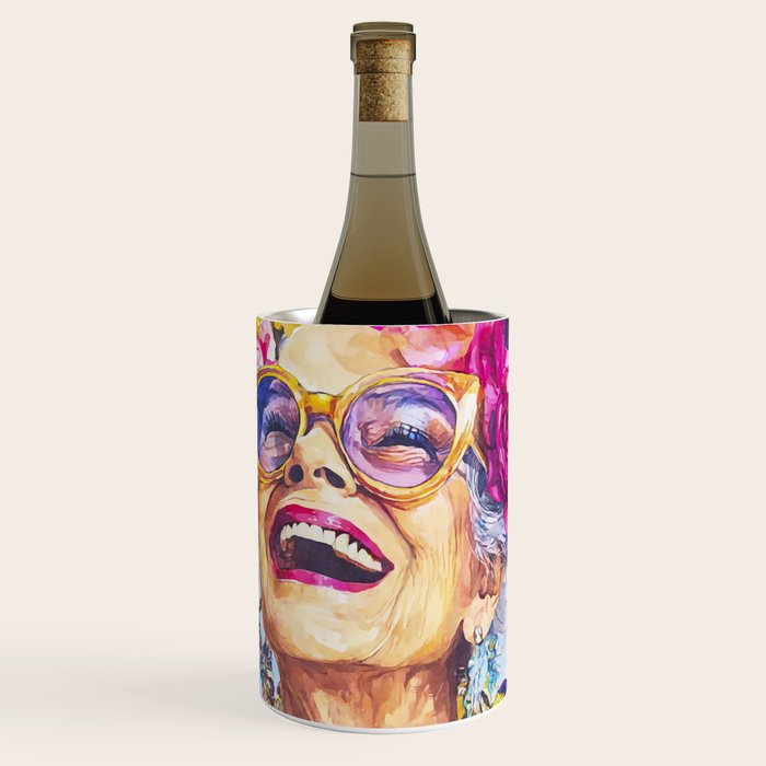 Ageless Bold And Joyful Charismatic Female Portrait Wine Chiller Gallery Image 1