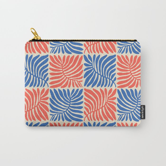 Abstract organic nature plant leaf pattern Carry All Pouch Gallery Image 1