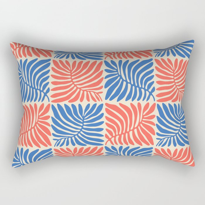 Abstract organic nature plant leaf pattern Rectangular Pillow Gallery Image 1