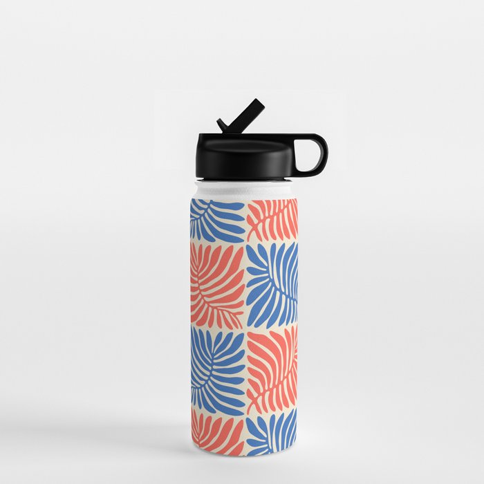 Abstract organic nature plant leaf pattern Water Bottle Gallery Image 1