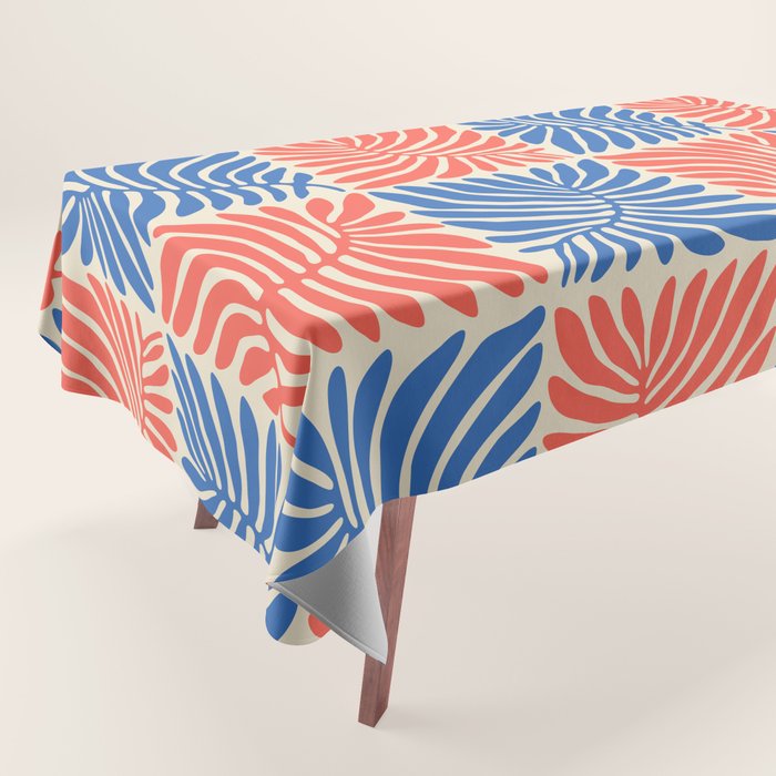 Abstract organic nature plant leaf pattern Tablecloth Gallery Image 1
