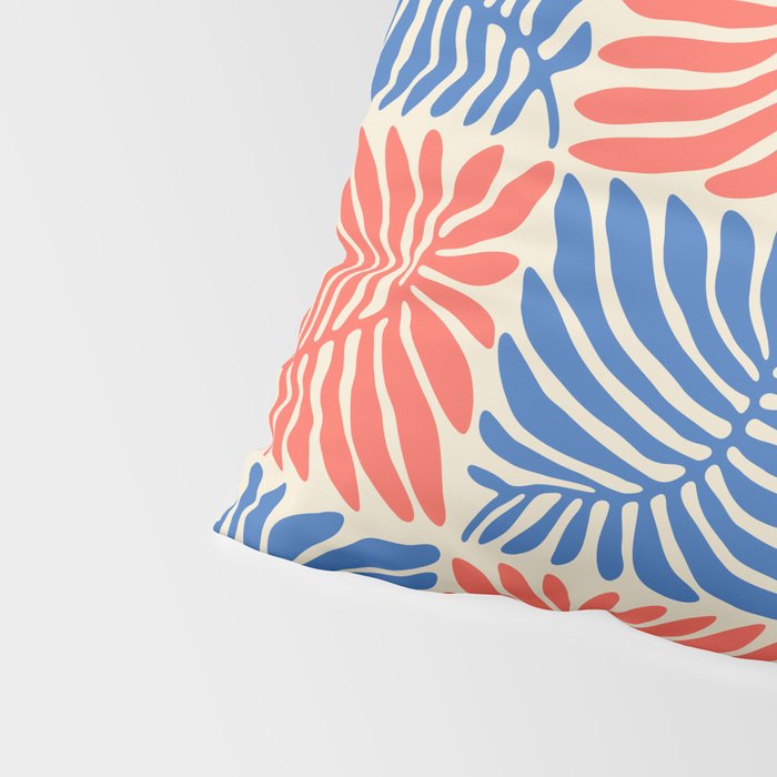 Abstract organic nature plant leaf pattern Pillow Sham Gallery Image 4
