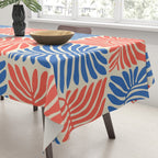 Abstract organic nature plant leaf pattern Tablecloth Gallery Image 3