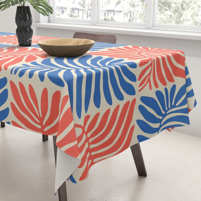 Abstract organic nature plant leaf pattern Tablecloth Gallery Image 3