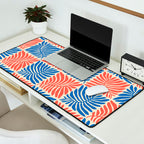 Abstract organic nature plant leaf pattern Desk Mat Gallery Image 2