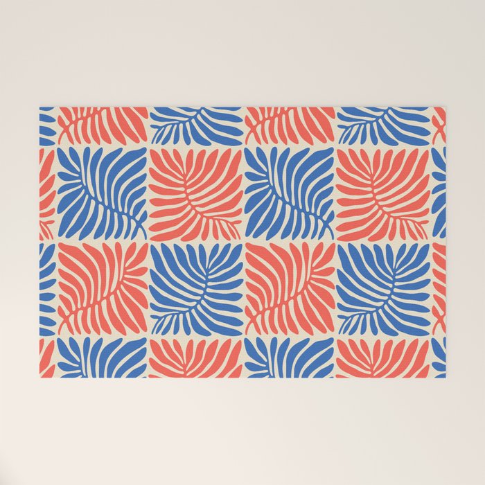 Abstract organic nature plant leaf pattern Welcome Mat Gallery Image 1