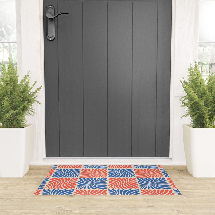 Abstract organic nature plant leaf pattern Welcome Mat Gallery Image 3