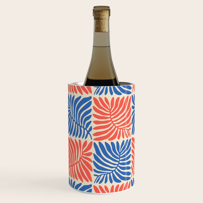 Abstract organic nature plant leaf pattern Wine Chiller Gallery Image 3