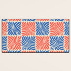 Abstract organic nature plant leaf pattern Desk Mat Gallery Image 3
