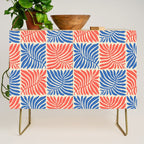 Abstract organic nature plant leaf pattern Credenza Gallery Image 1