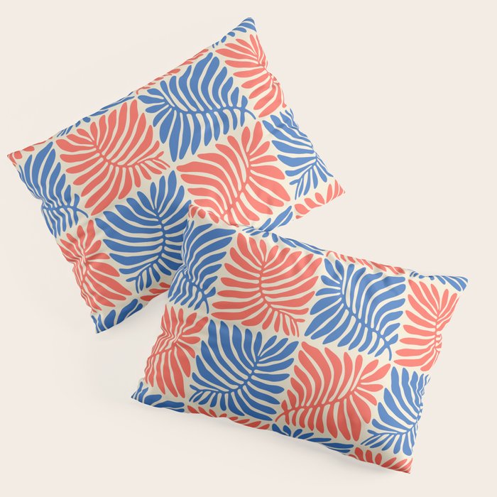 Abstract organic nature plant leaf pattern Pillow Sham Gallery Image 1